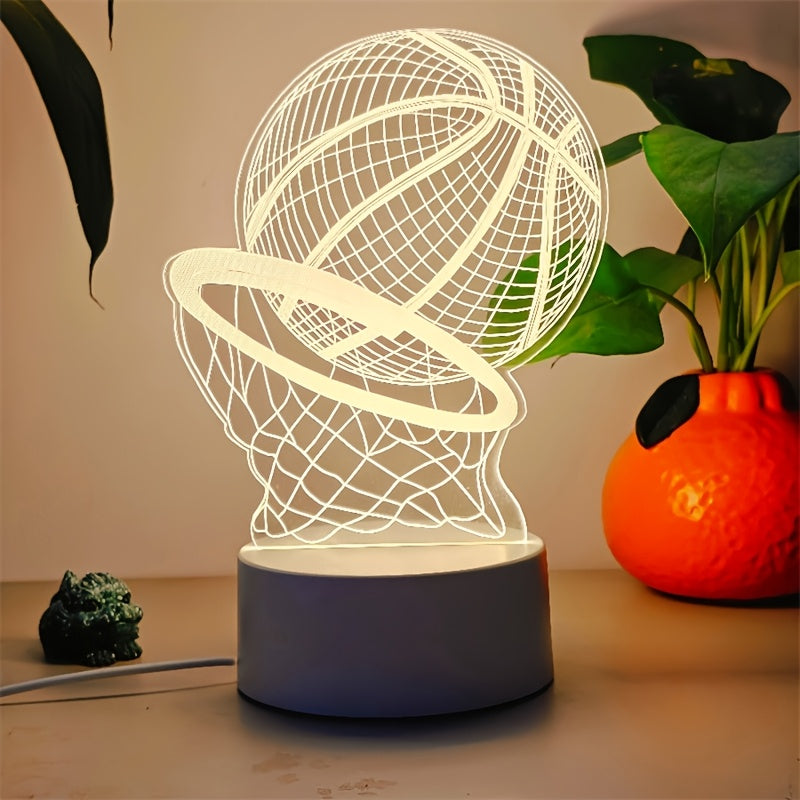 3D illusion Basketball Led Licht