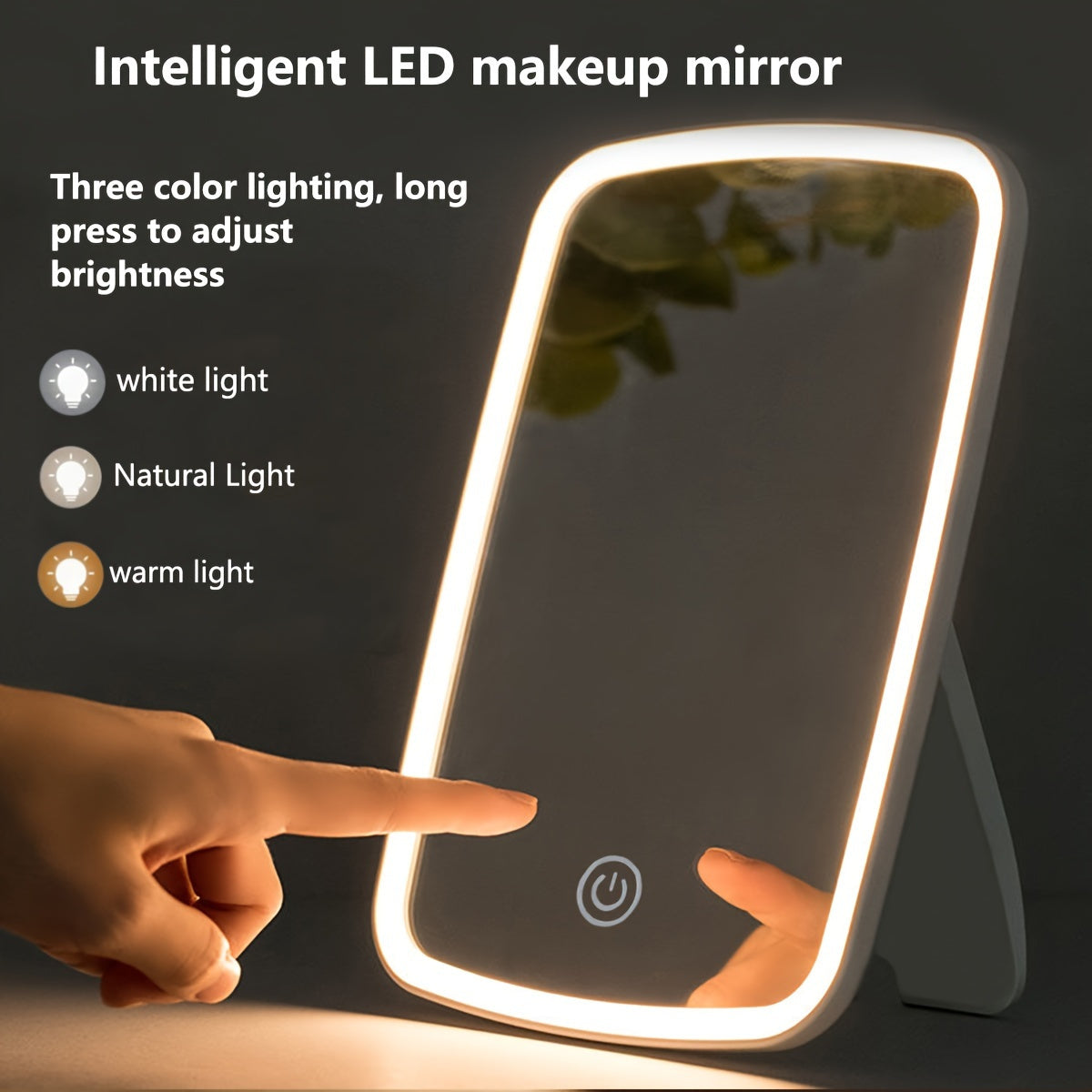 Komakter LED Make-up Spiegel – Perfekte Beleuchtung für dein Styling