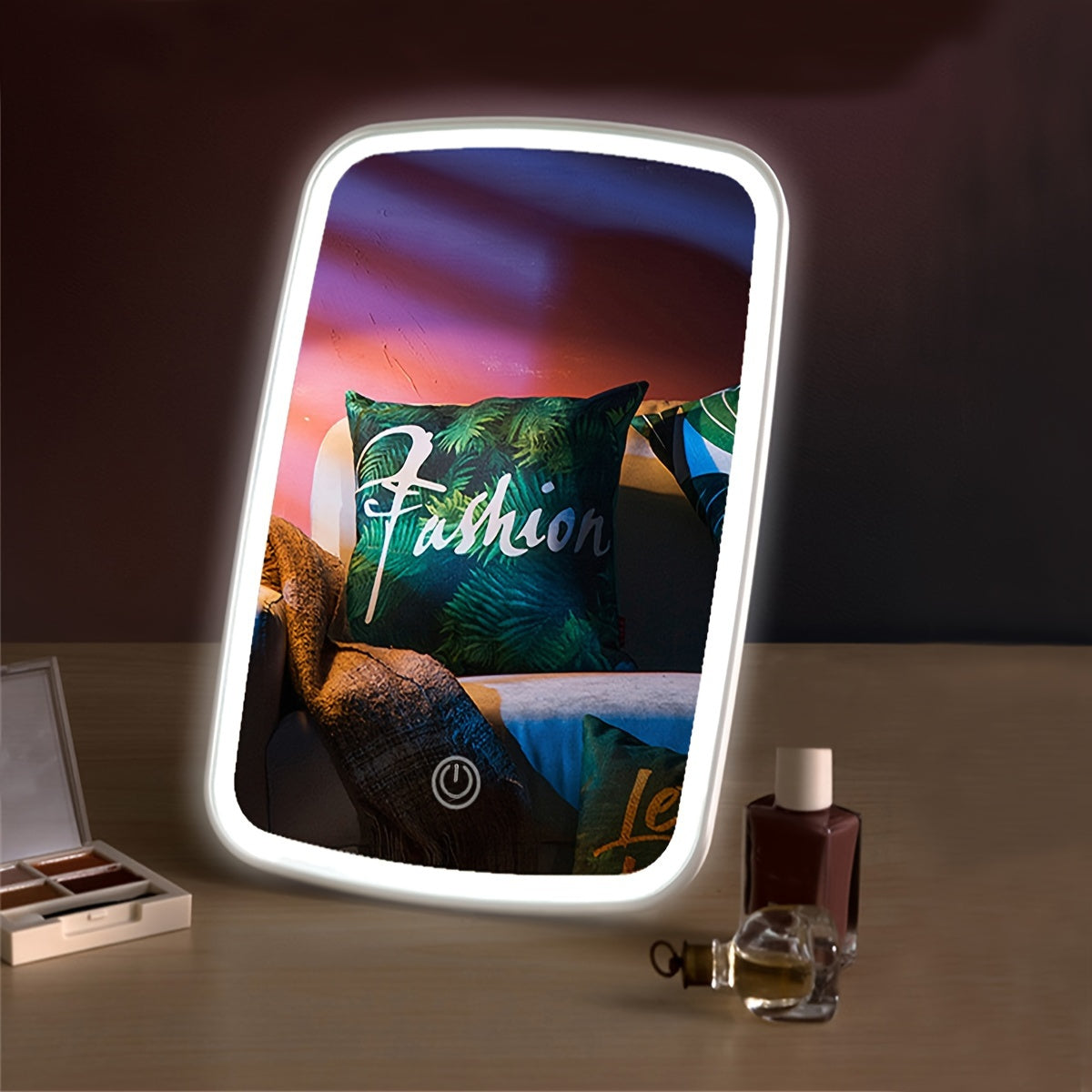 Komakter LED Make-up Spiegel – Perfekte Beleuchtung für dein Styling