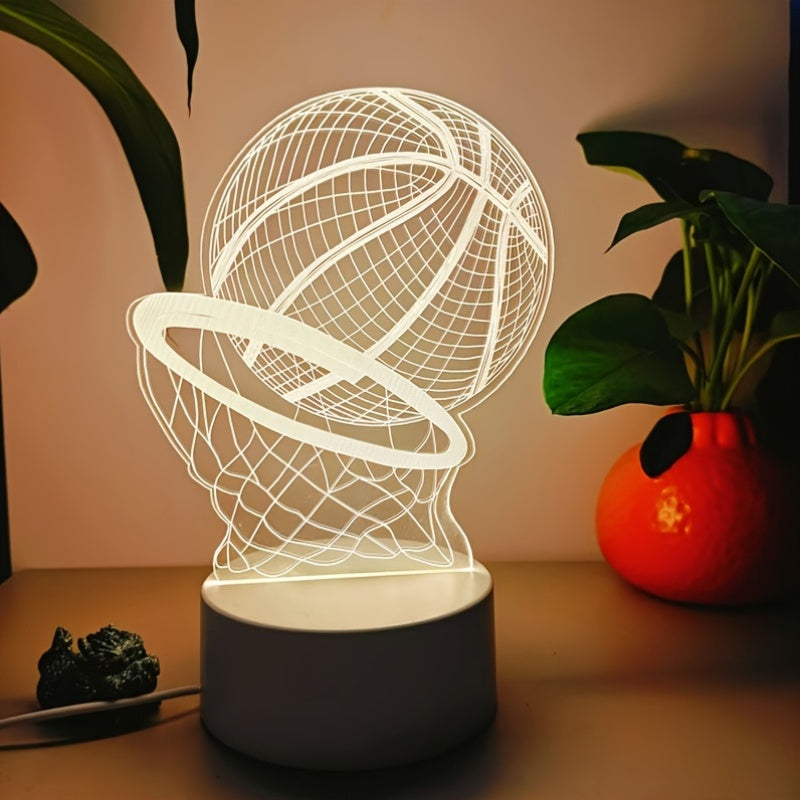 3D illusion Basketball Led Licht