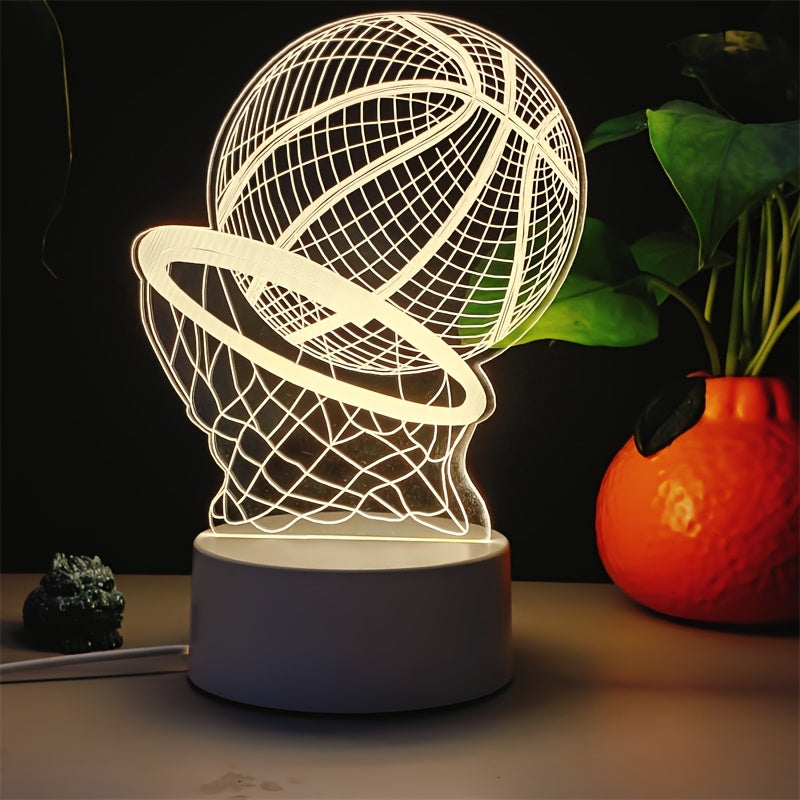 3D illusion Basketball Led Licht
