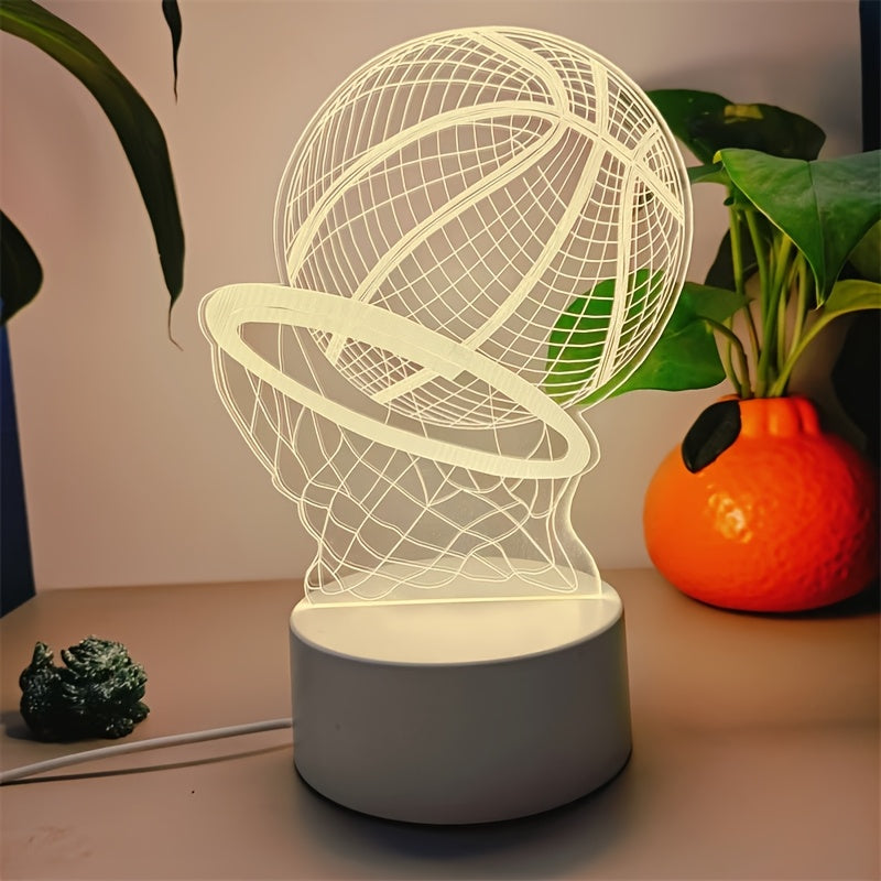 3D illusion Basketball Led Licht