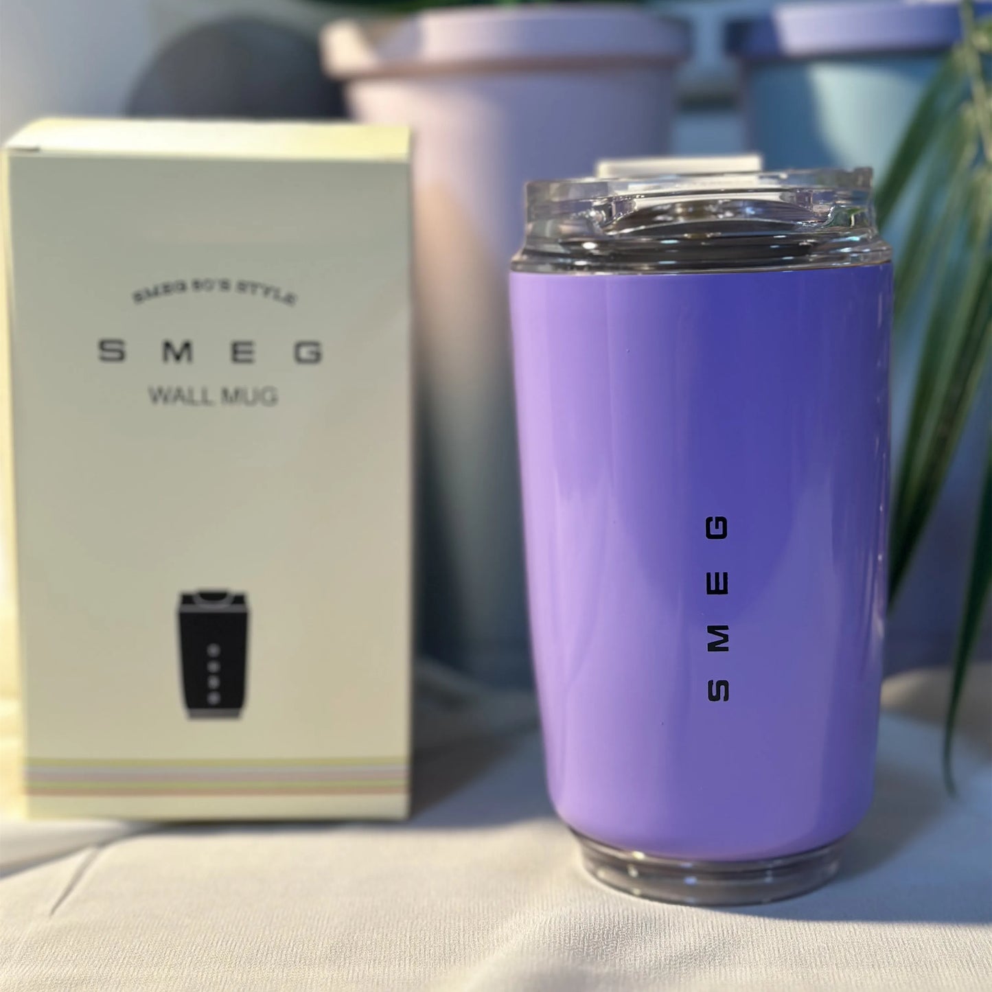Edelstahl Smeg Getränkebecher für Reisen Auto einfach zum mitnehmen (240ml Thermoskanne)