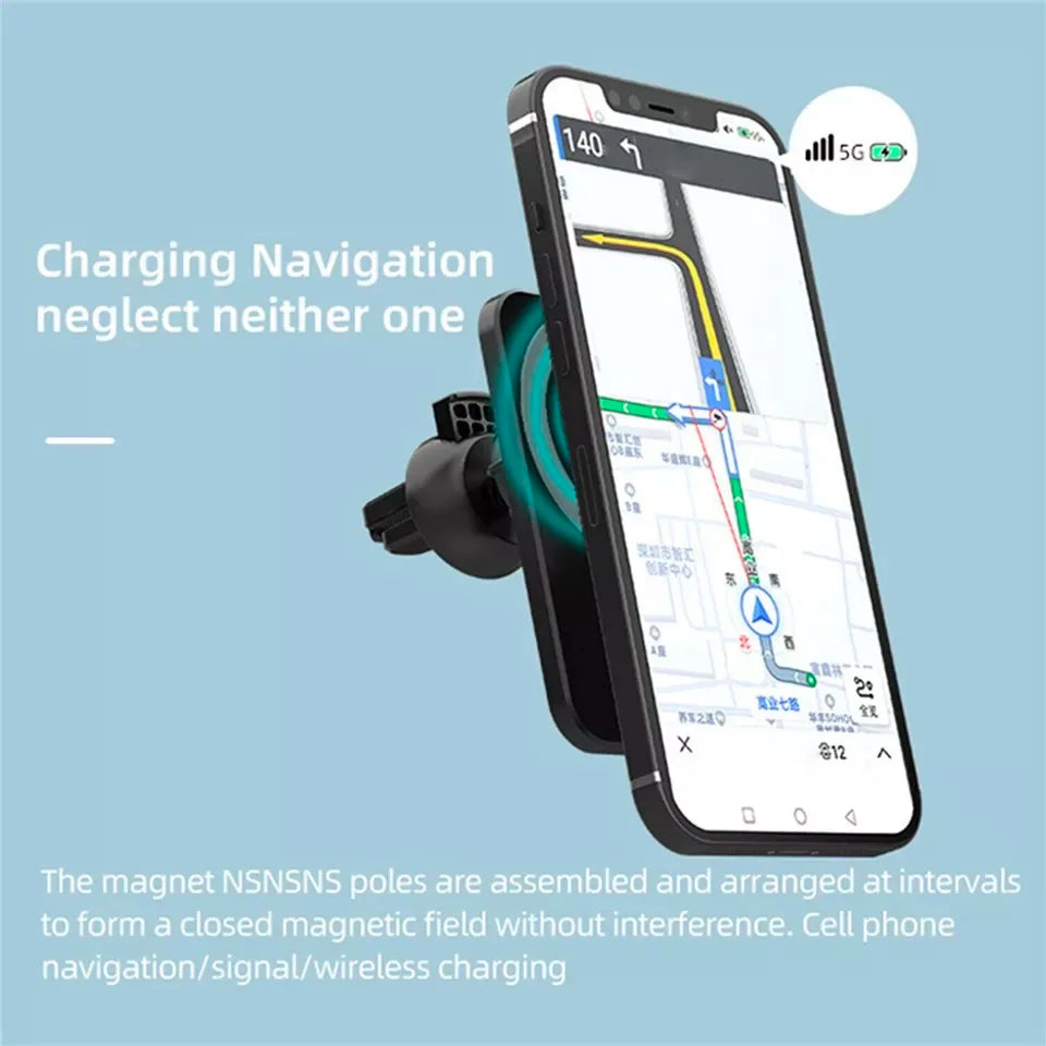 Drahtlose Ladegerät Magnetische Auto telefon Halter für iPhone