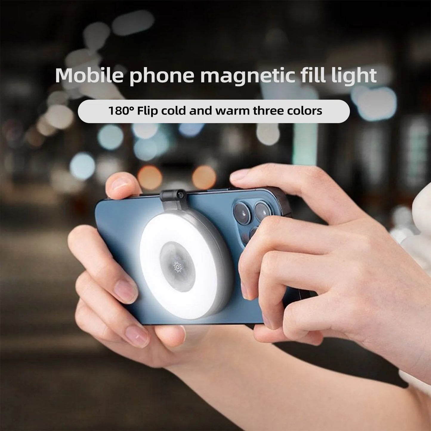 Magnetisches Selfie Ringlicht für ihr Smartphone