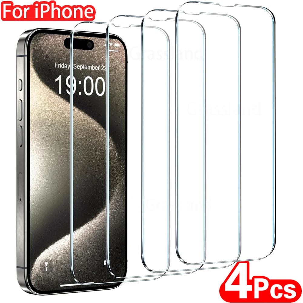 4Stück Panzerglas für iPhone