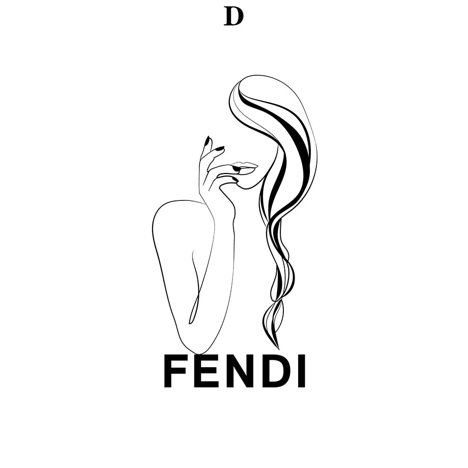 Mode Luxus druck Poster für Damen