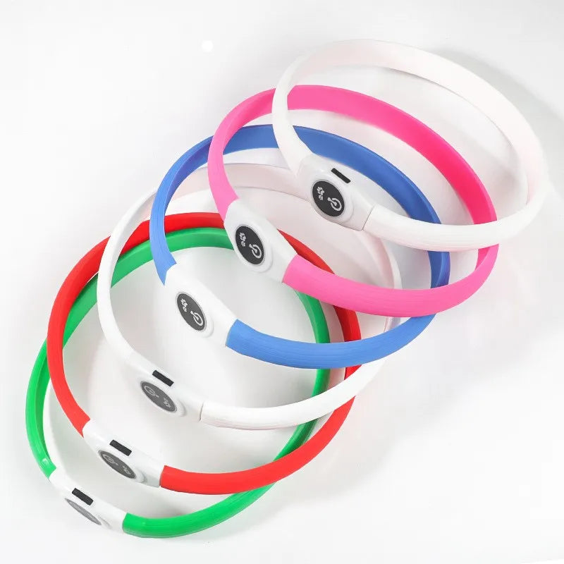 LED leuchtendes wasserdichtes Halsband für Hunde