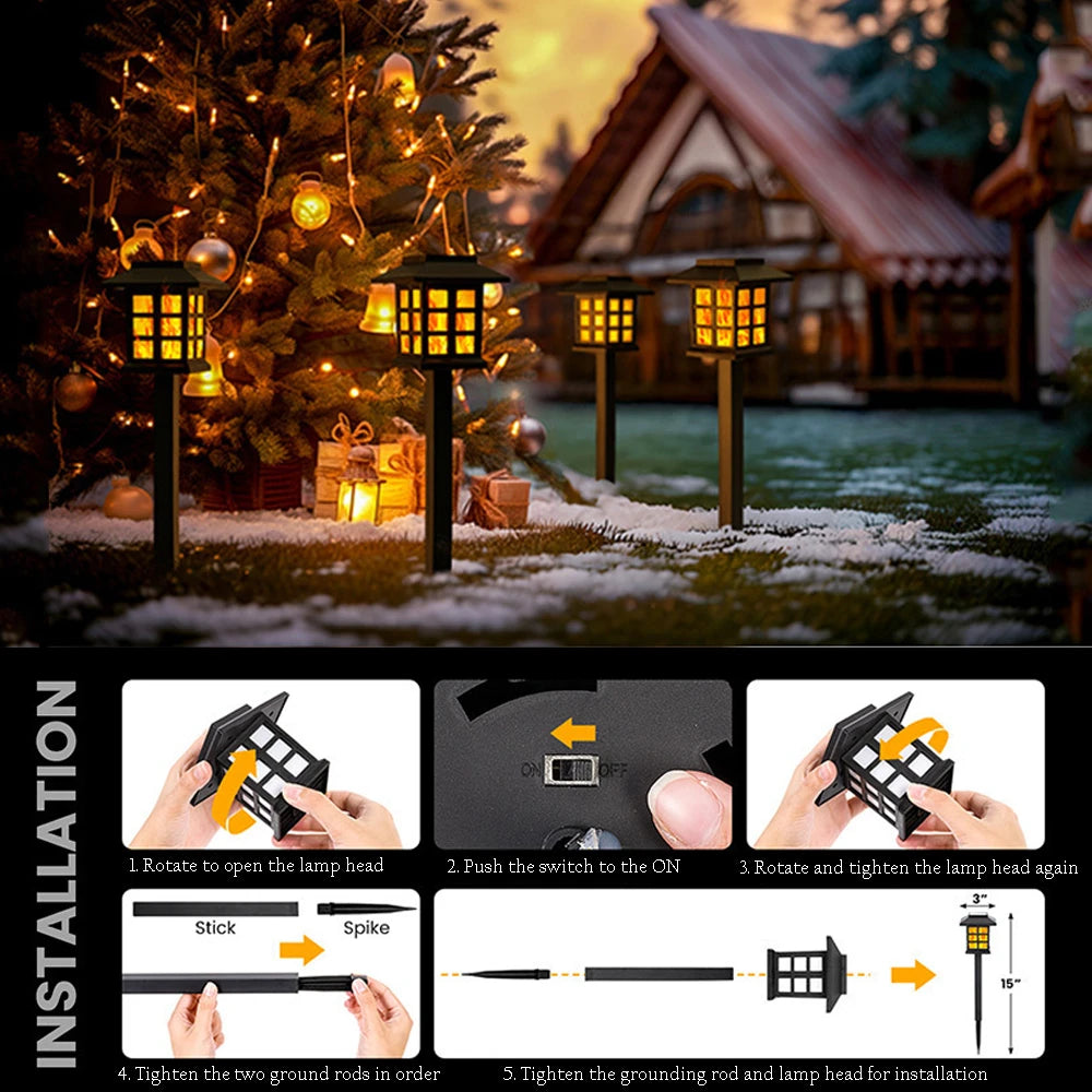 LED Solar Flammen Fackel Licht für einen eleganten Garten