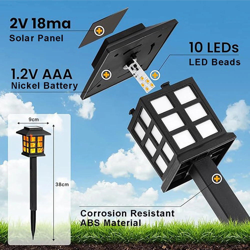 LED Solar Flammen Fackel Licht für einen eleganten Garten