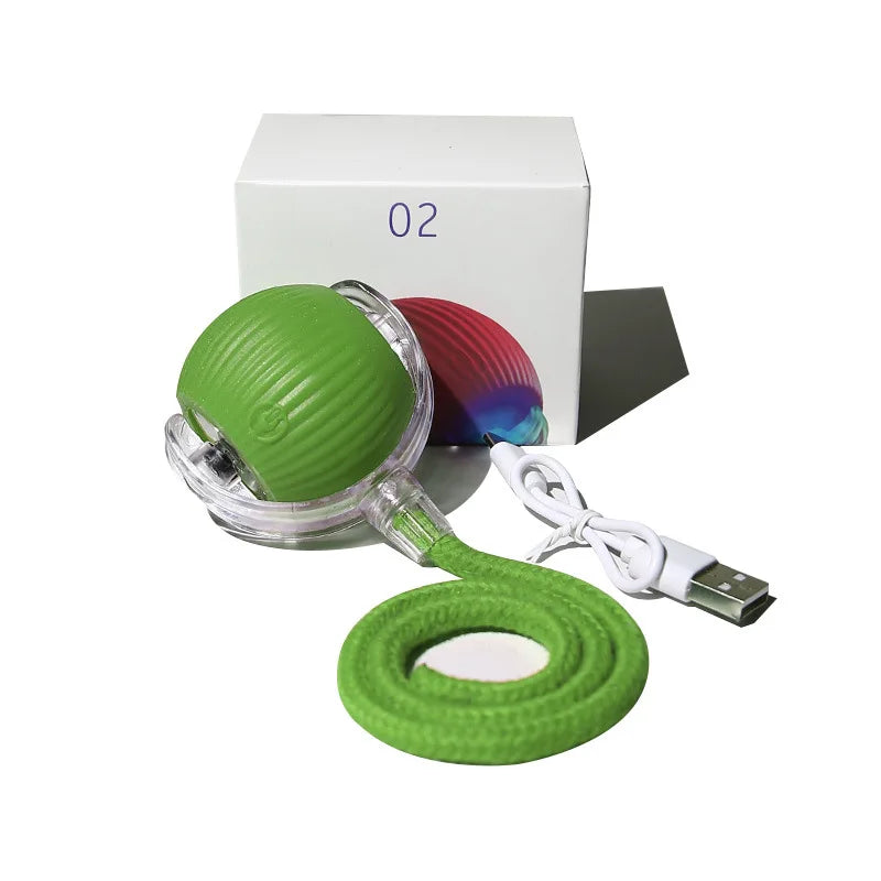 Interaktives Katzenspielzeug, automatisch rollender Ball wiederaufladbar mit USB