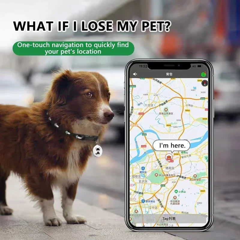 Haustier GPS Tracker Bluetooth Locator Echtzeit-Tracking (wasserdicht)