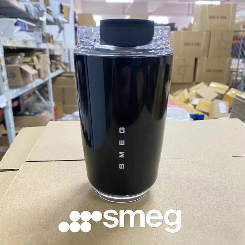 Edelstahl Smeg Getränkebecher für Reisen Auto einfach zum mitnehmen (240ml Thermoskanne)