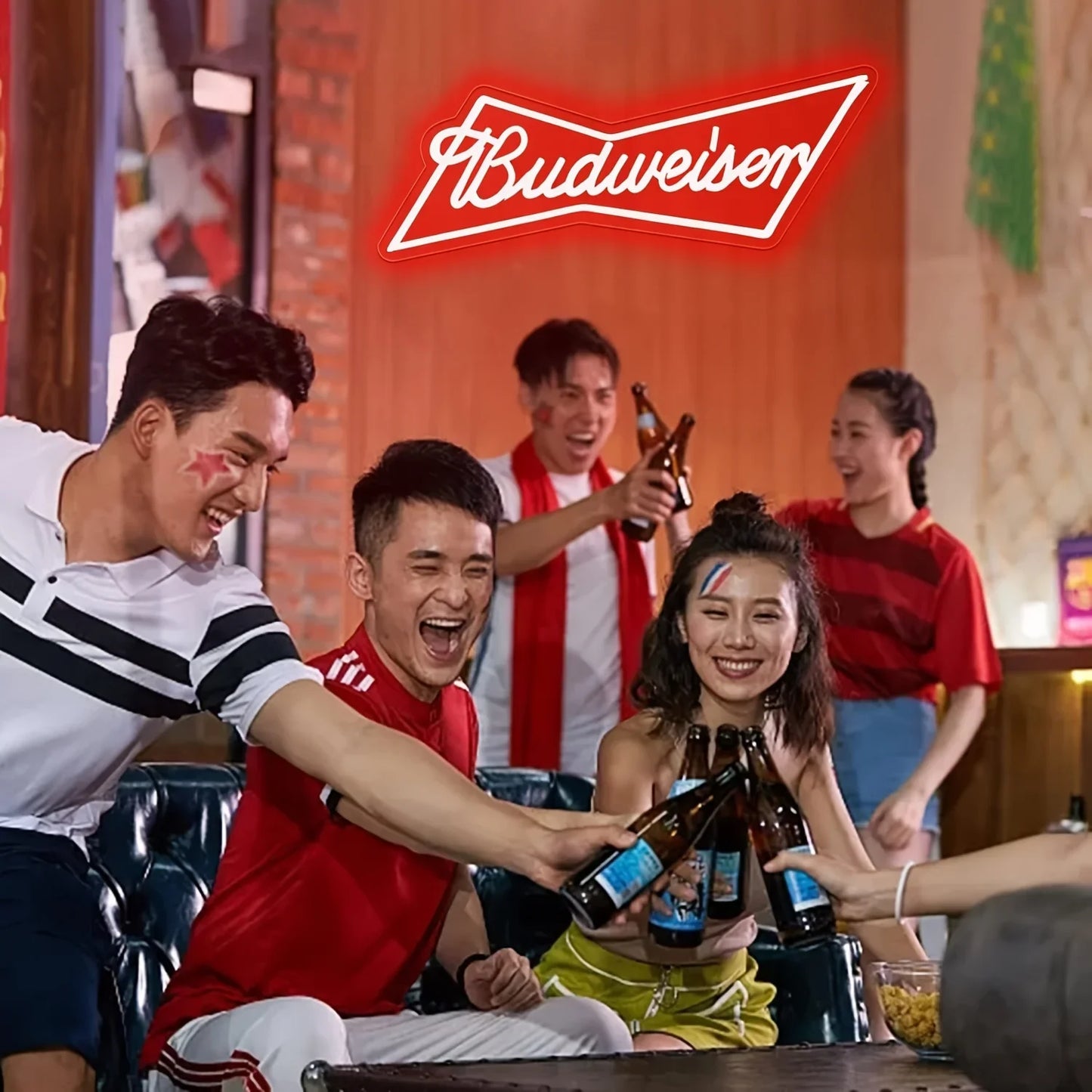 Budweiser Logo Bier Neon Licht