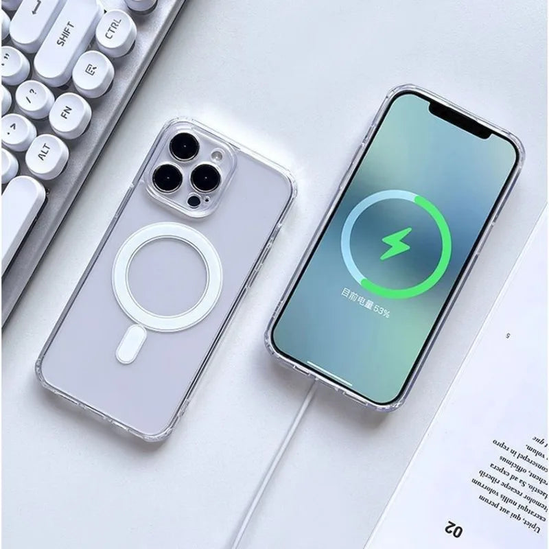 Magnetische Schutzhülle für iPhone plus Wireless Charge X