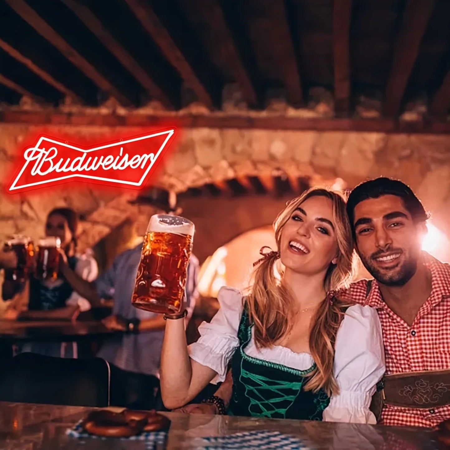 Budweiser Logo Bier Neon Licht