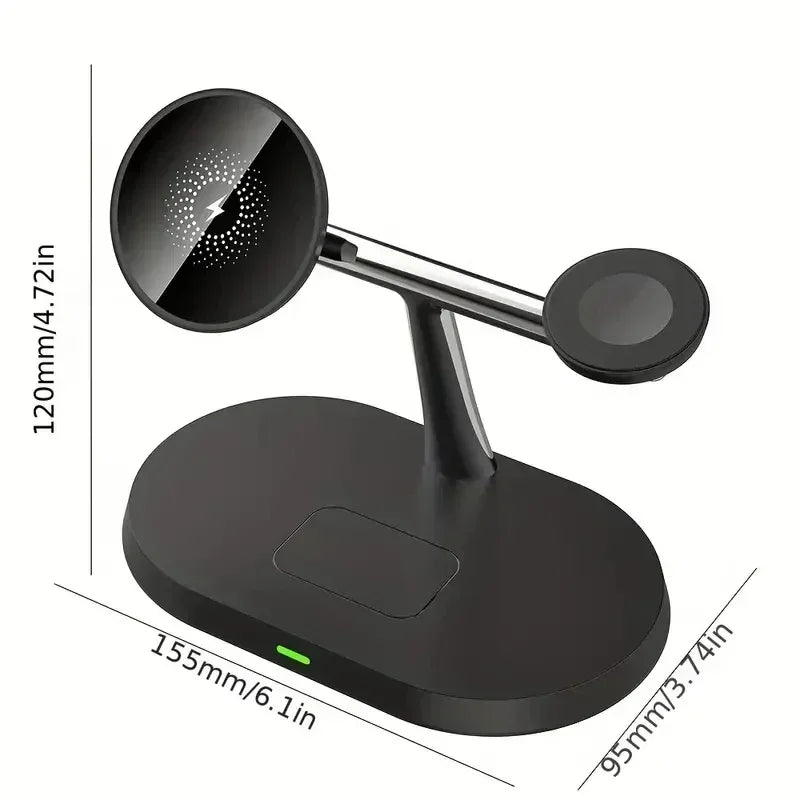 3 in 1 magnetische schnelle kabellose Ladestation für iPhone und Apple Watch