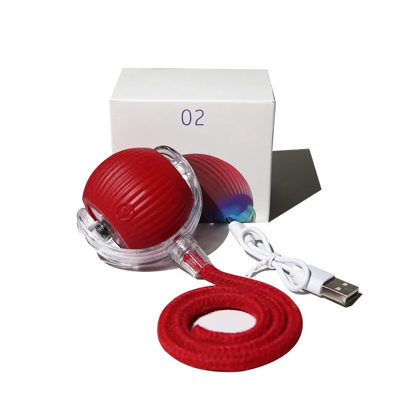 Interaktives Katzenspielzeug, automatisch rollender Ball wiederaufladbar mit USB