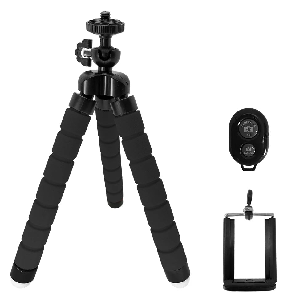 Handy Krake Stativ tragbar mit Kamera Bluetooth Fernbedienung