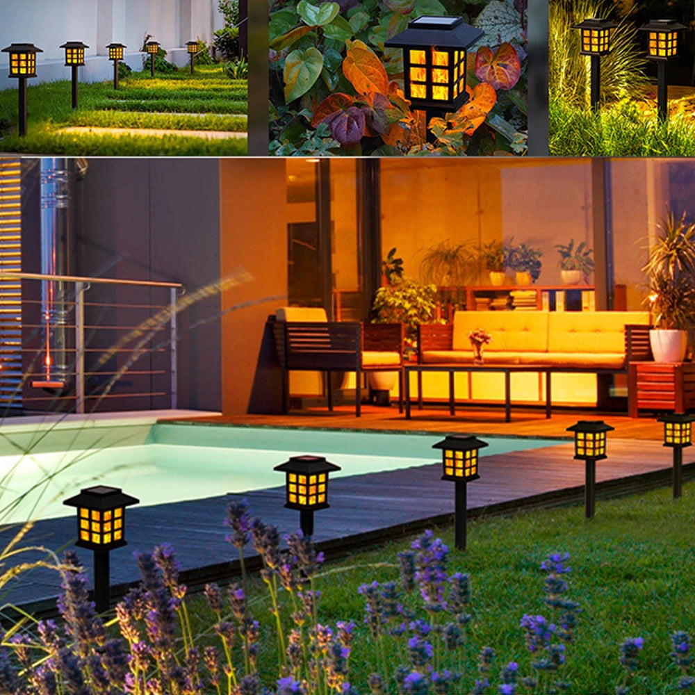 LED Solar Flammen Fackel Licht für einen eleganten Garten