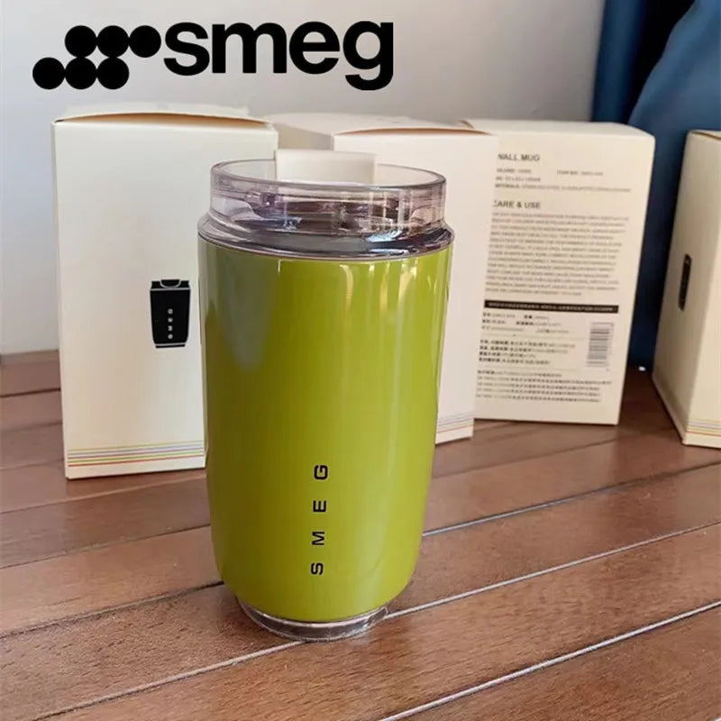 Edelstahl Smeg Getränkebecher für Reisen Auto einfach zum mitnehmen (240ml Thermoskanne)
