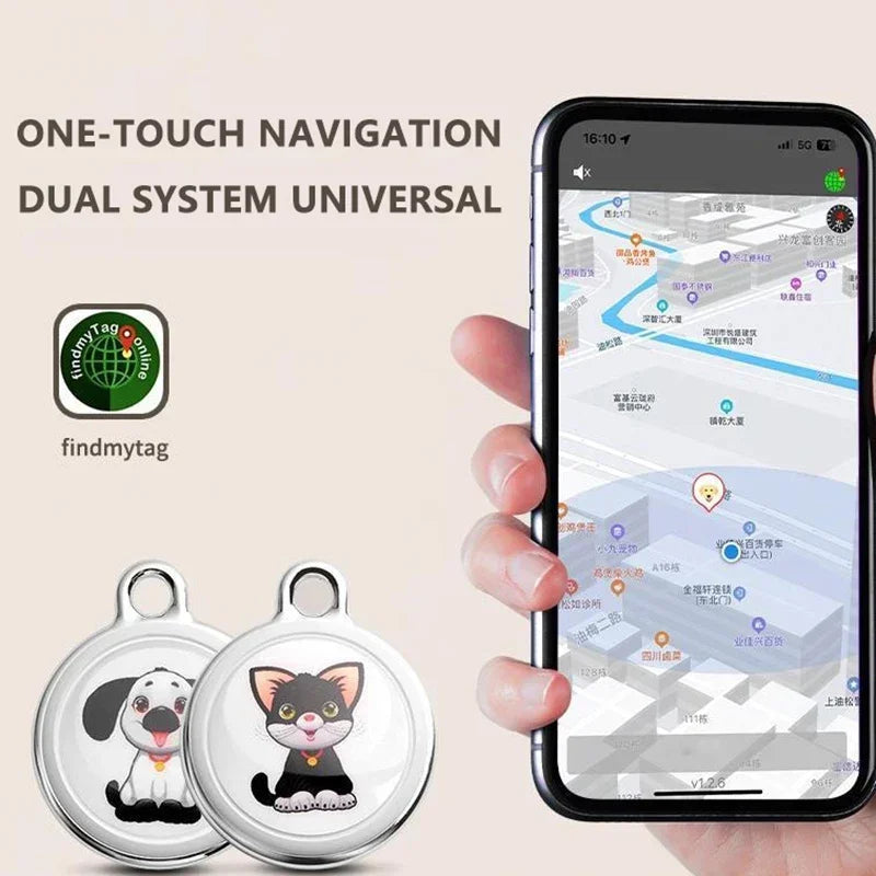 Haustier GPS Tracker Bluetooth Locator Echtzeit-Tracking (wasserdicht)