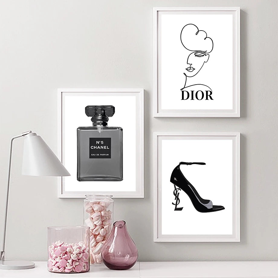 Mode Luxus druck Poster für Damen