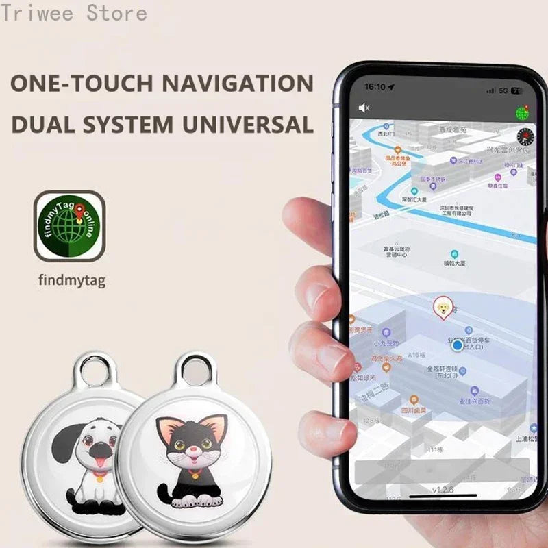 Haustier GPS Tracker Bluetooth Locator Echtzeit-Tracking (wasserdicht)