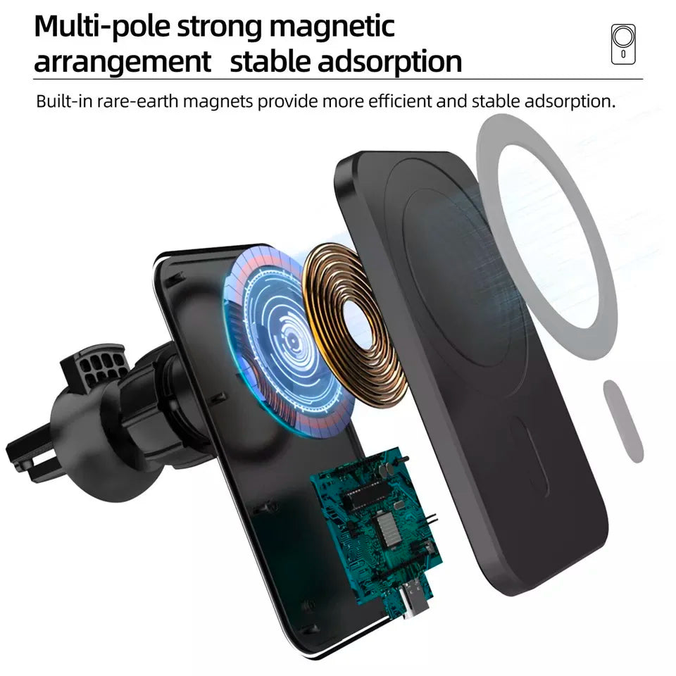 Drahtlose Ladegerät Magnetische Auto telefon Halter für iPhone