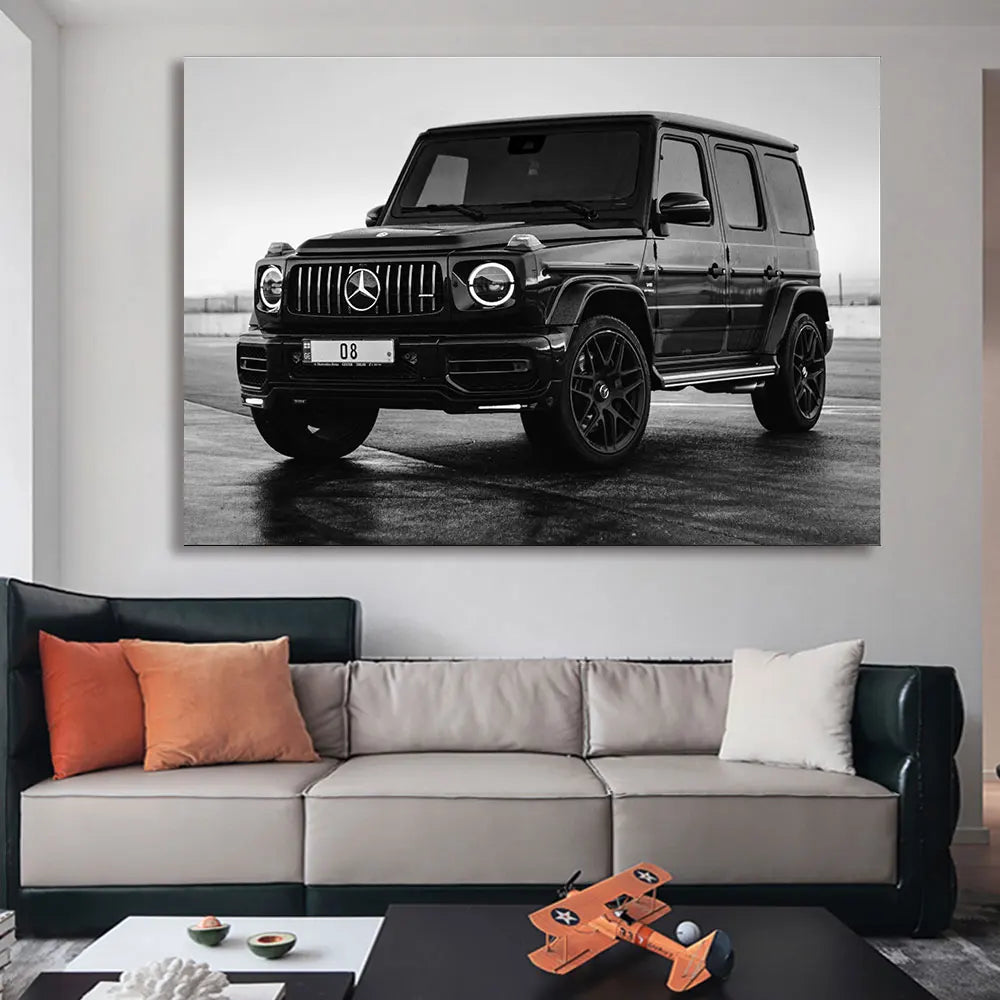 Schwarz-Weiß g63 amg Auto Poster